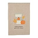 Mud Pie Hem Stitch Towel, Pumpkin Spice, 21" x 14"