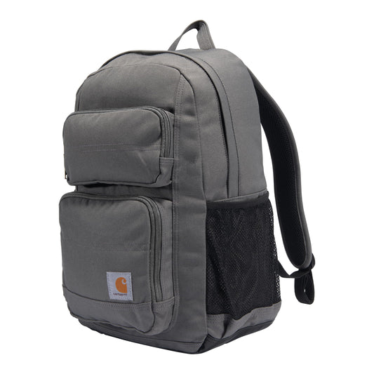 Carhartt 27L Classic Single-Compartment Backpack, Durable Pack with Laptop Sleeve and Duravax Abrasion Resistant Base, Gravel