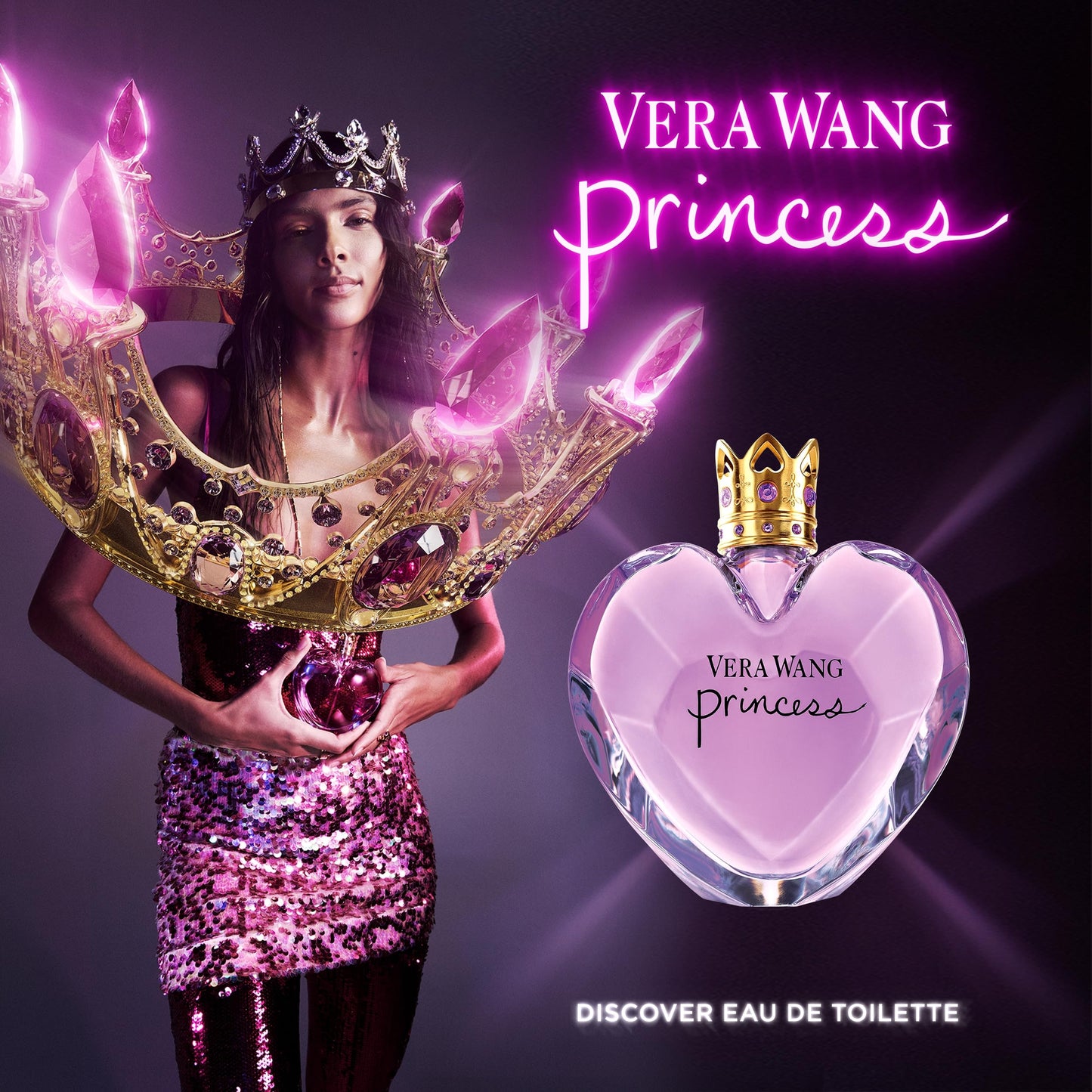 Vera Wang Princess Eau de Toilette 3.4 fl oz (Pack of 1), Notes of Apple, Quava, and Vanilla, Women's Fragrance, Long Lasting, Everyday Fragrance