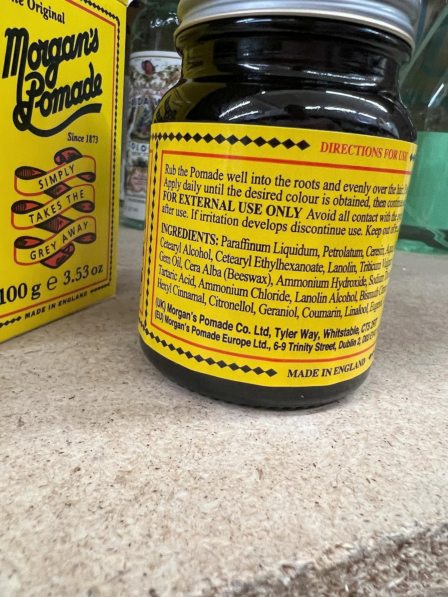 MORGAN'S POMADE "The Original" Simply takes the grey away! 3.53 oz (100 g) - 2PACK
