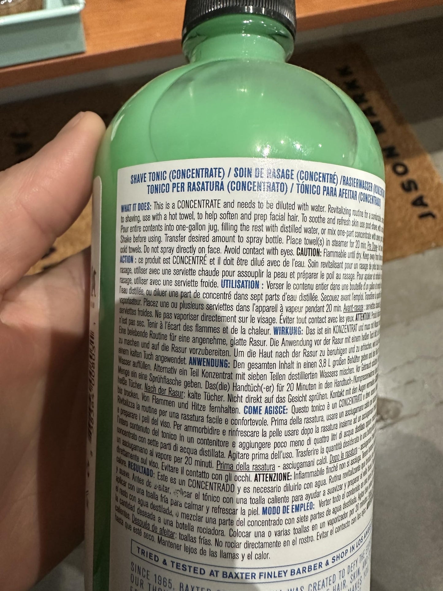 Baxter of California Shave Tonic For Men | Non-Drying | Hydrate & Strengthen | Aloe Extract and Eucalyptus | 4 fl oz.