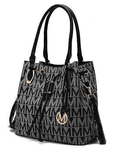 MKF Collection Shoulder Bag for Women, Vegan Leather Top-Handle Crossbody Bag Tote Bag Handbag Purse by Mia K
