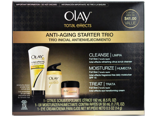 OLAY TOTAL EFFECTS ANTI AGING STARTER TRIO
