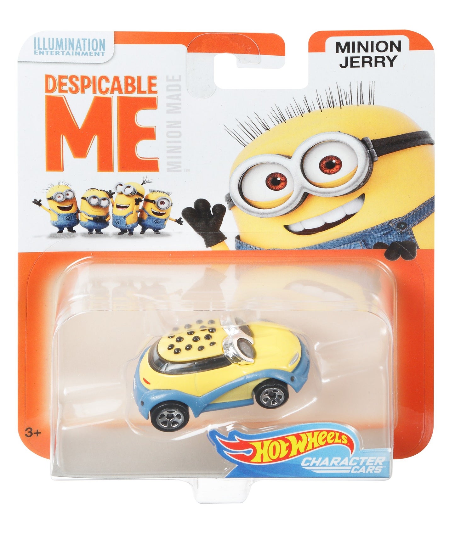 Hot Wheels Despicable Me: Minion Jerry Vehicle, 1:64 Scale