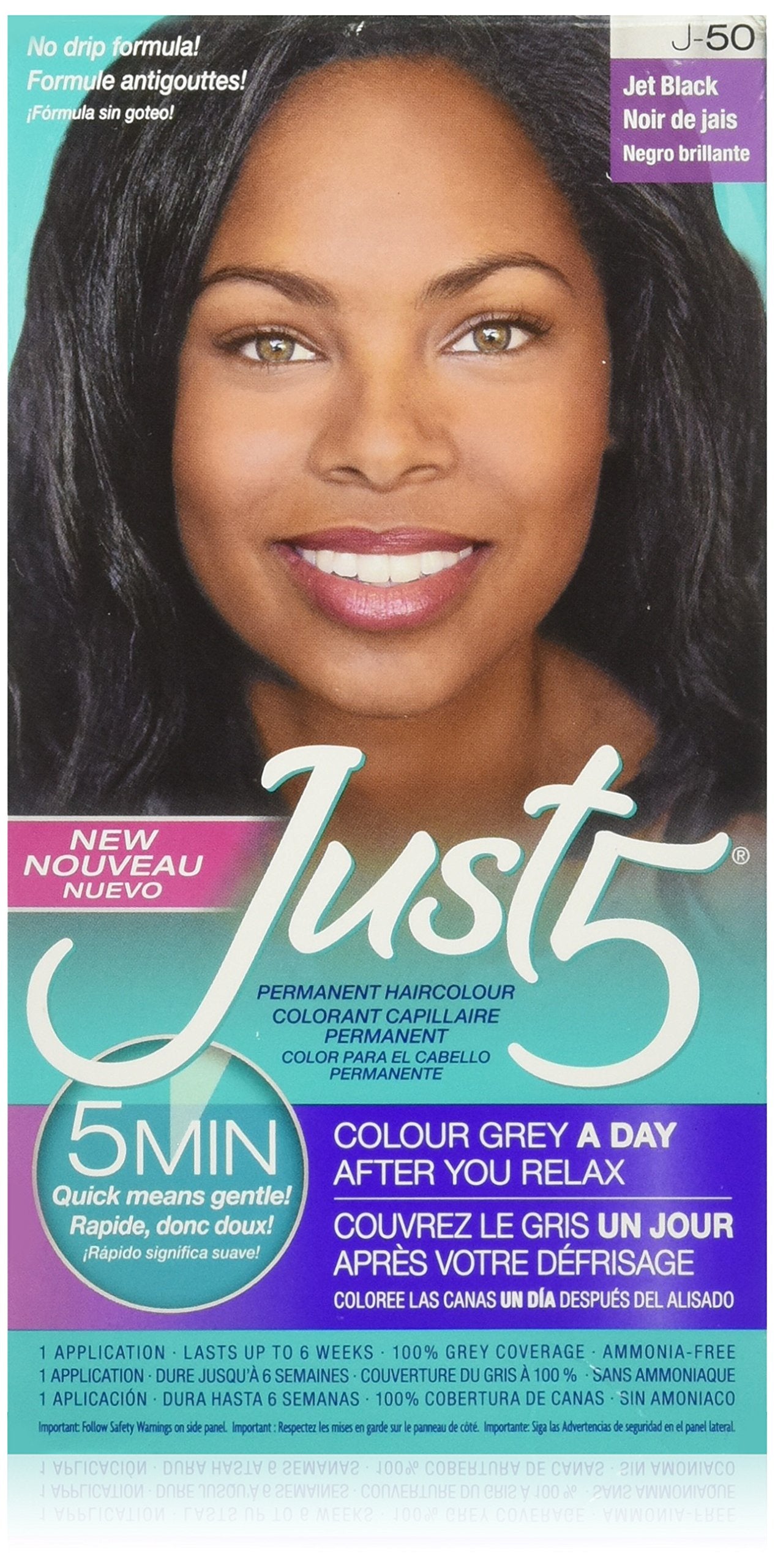 Just 5 Color Jet Black J-50 (3 Pack)
