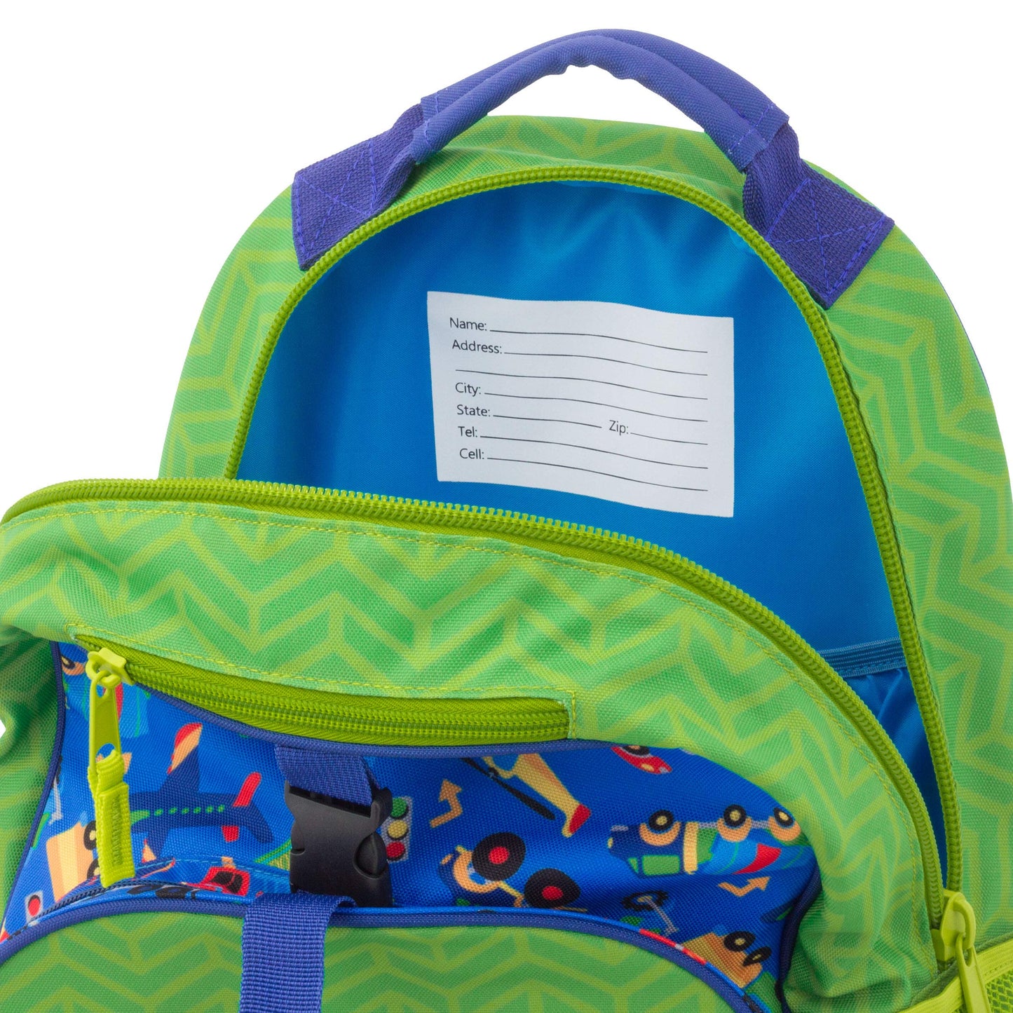 Stephen Joseph boys All Over Print Backpack, Transportation Kid s Backpack, Transportation, One Size US
