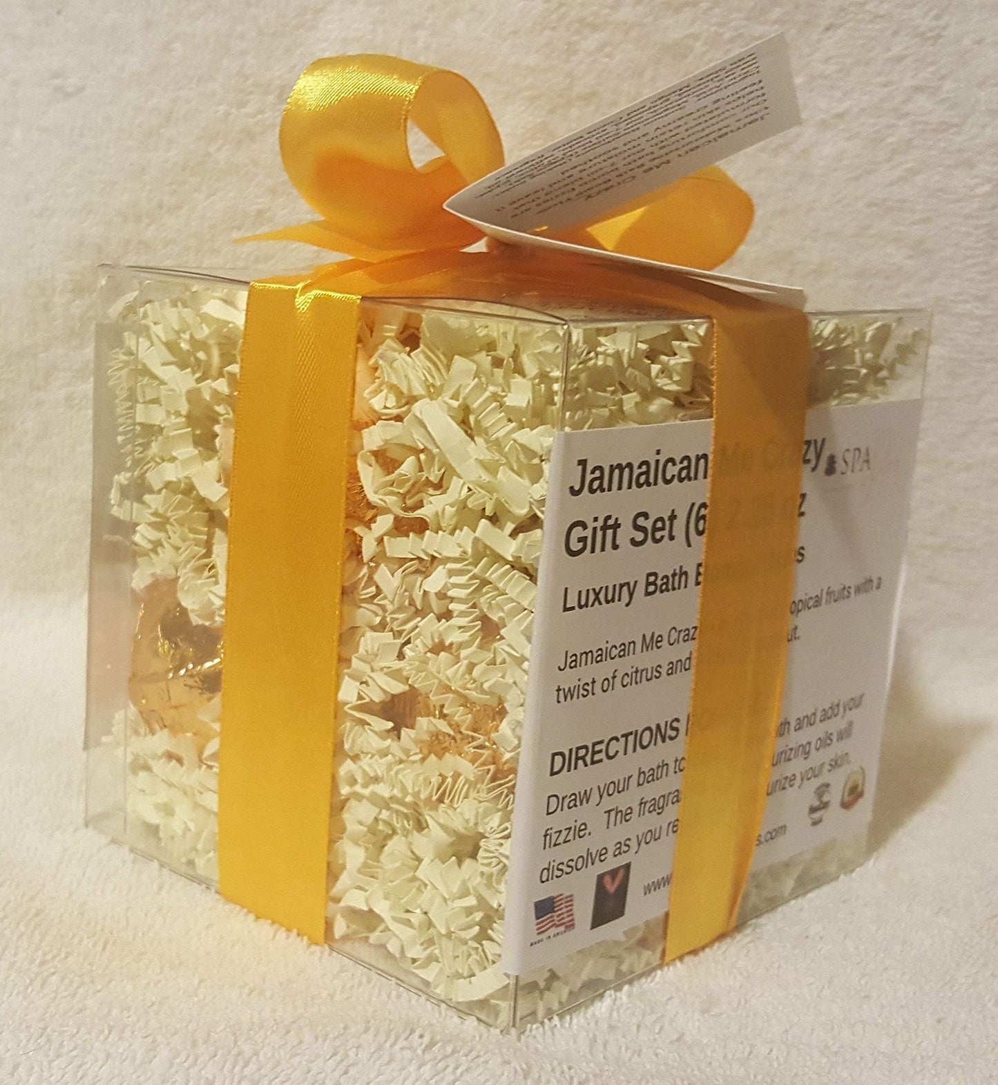 Spa Pure Jamaican Bath Bombs: JAMAICA ME CRAZY GIFT SET with 6 Bath Bomb Fizzies with Shea, Mango & Cocoa Butter, Ultra Moisturizing (14 Oz) Great…