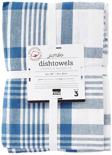 Now Designs Jumbo Dish Towels (Set of 3) - Royal
