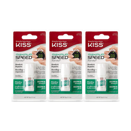 Kiss Maximum Speed Nail Glue (3 Pack) Beauty & Personal Care Kiss