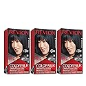 Revlon Permanent Hair Color, Permanent Hair Dye, Colorsilk with 100% Gray Coverage, Ammonia-Free, Keratin and Amino Acids, 12 Natural Blue Black, 4.4