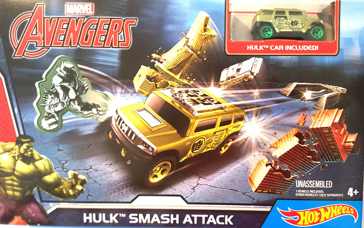 Hot Wheels Marvel Avengers Hulk Smash Attack