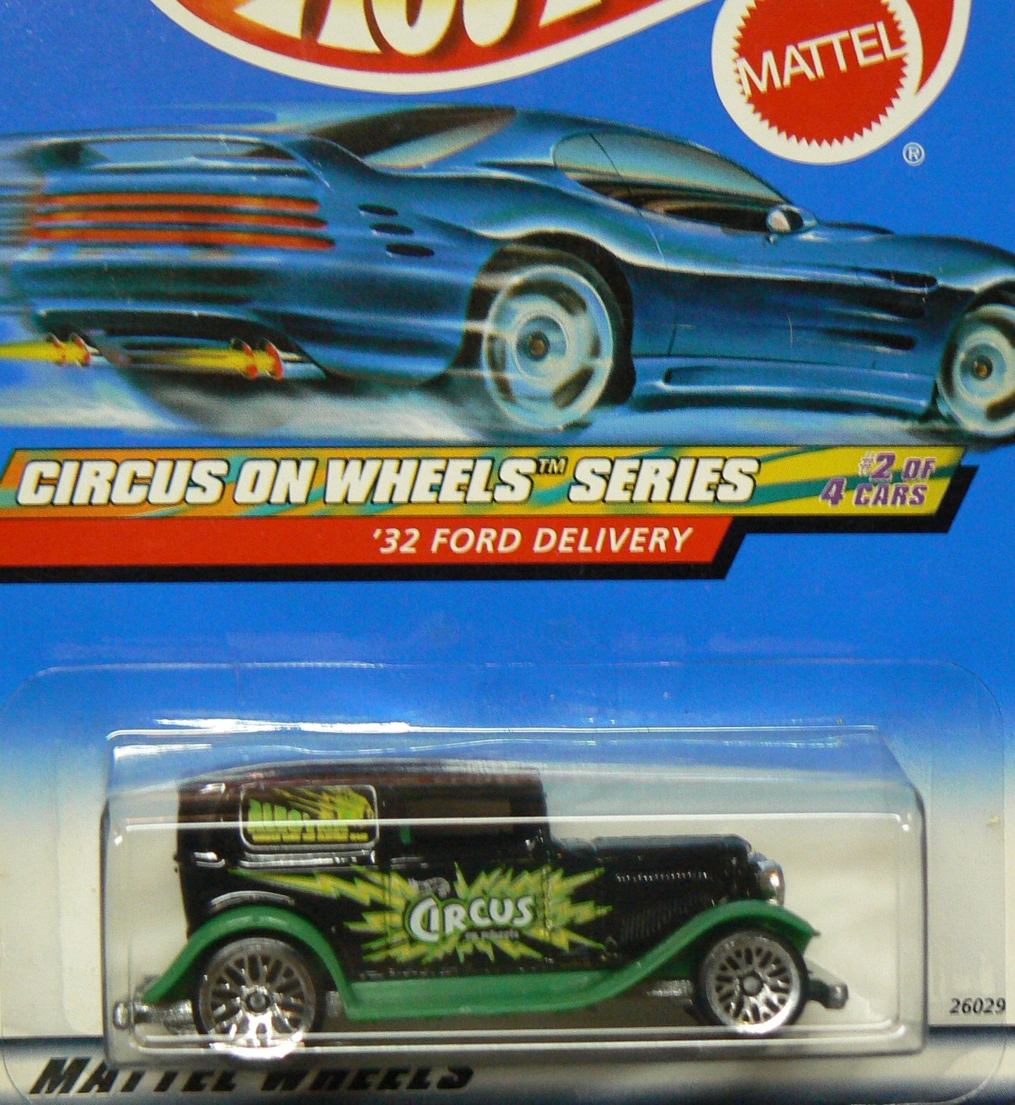 Hot Wheels '32 Ford Delivery 2000 Circus on Wheels Series Painted Base