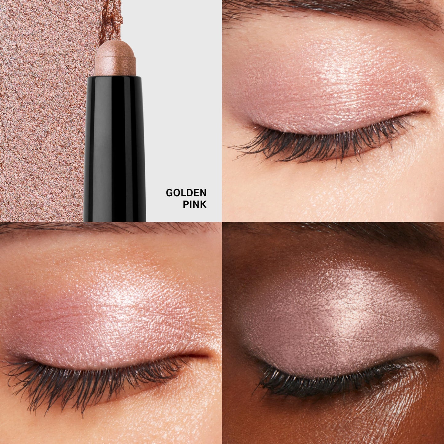 Bobbi Brown Long-Wear Cream Shadow Stick | 24-Hour Eyeshadow Stick | High-Pigment, Buildable Shades with Three Finishes, 0.05 Ounce, Golden Pink