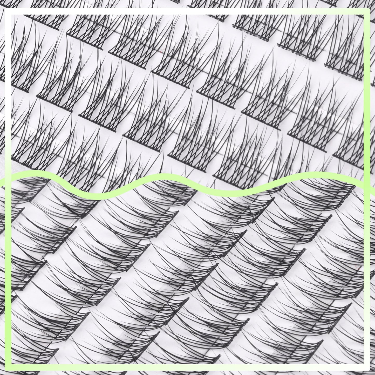 Lash Clusters DIY Lash Extensions Natural Cluster Lashes Eyelash Extensions Wispy Individual Lashes Short 9-11MM Eyelash Clusters Self Application