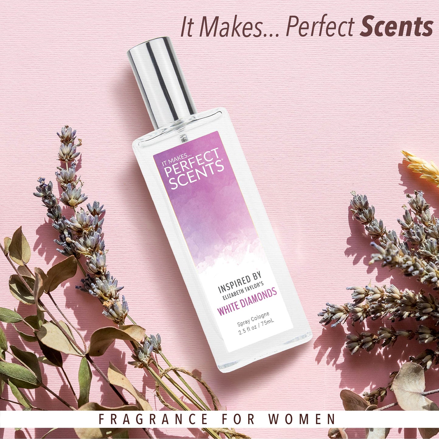 Perfect Scents Fragrances Inspired by Elizabeth Taylor's White Diamonds Women’s Eau de Toilette Paraben Free Never Tested on Animals 2.5 Fluid Ounces