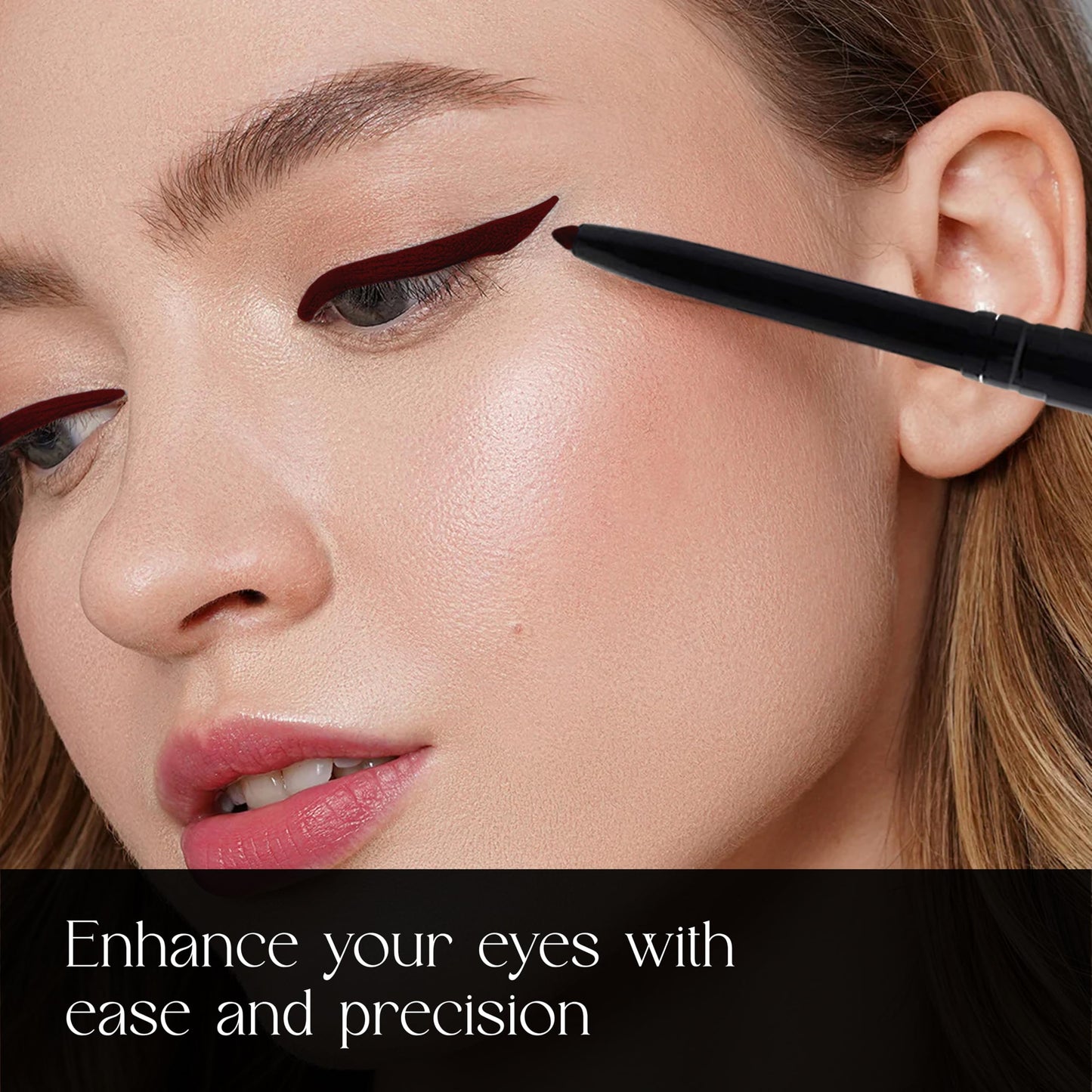 SORMÉ Truline Professional Mechanical Smudge Proof Eyeliner Pencil - Vitamin E Waterproof Gel Formula with Finest Color Pigment & Ultra Creamy