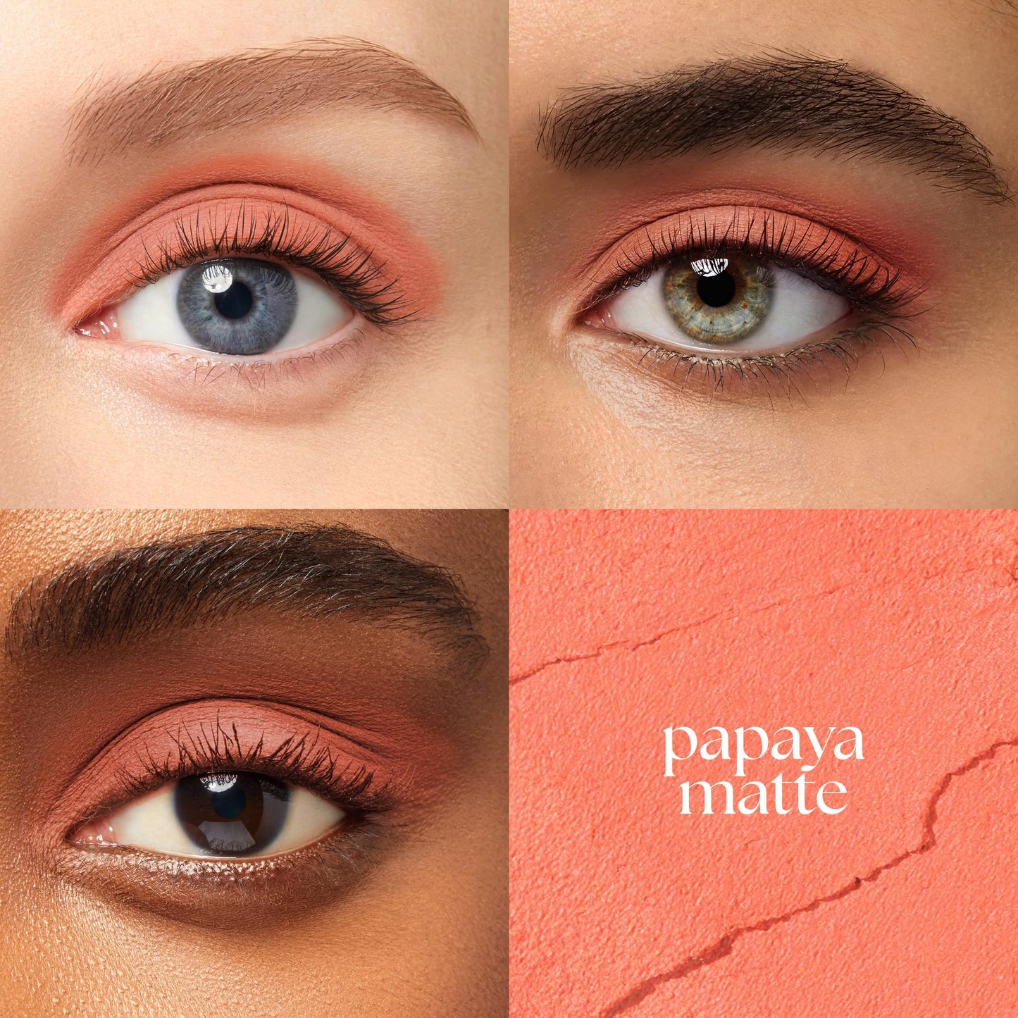 Julep Eyeshadow 101 Cream-to-Powder Waterproof Shadow Stick - Papaya Matte - Long-Lasting, Crease-Proof, Soft Peachy-Orange Matte Cream Eyeshadow