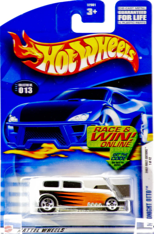 Hot Wheels 2002 First Editions #1 Midnight Otto 5-Spoke Wheels #2002-13 Collectible Collector Car Mattel 1:64 Scale