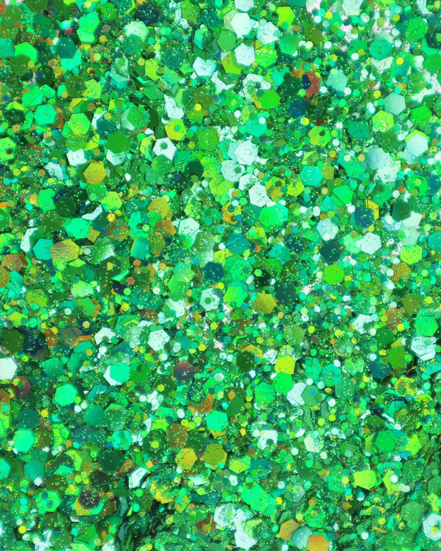 Green Face & Body Glitter - Chunky Glitter - Uses Include: Holidays, Cheerleading, Festival, Rave, Hair, Makeup, Face, Body, Nails, Resin, Arts