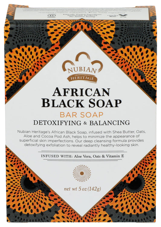 Nubian Heritage Soap Bar, African Black, 5 Ounce Beauty & Personal Care Nubian Heritage