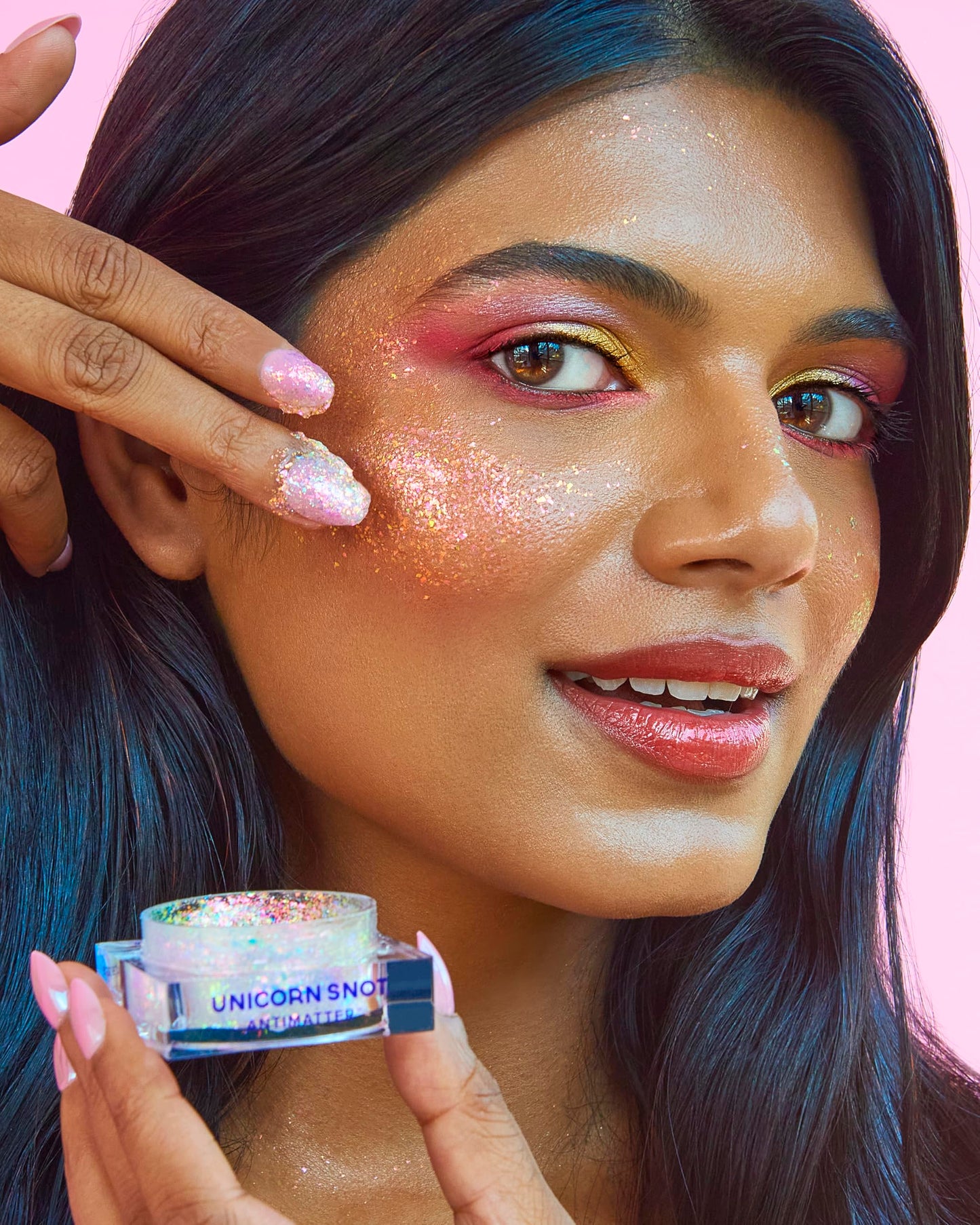 Unicorn Snot Antimatter Color-Shifting Glitter Paste - Plastic-Free Iridescent Body Glitter, Vegan & Cruelty-Free, Sweat-Proof Face & Body Paint, 0.5