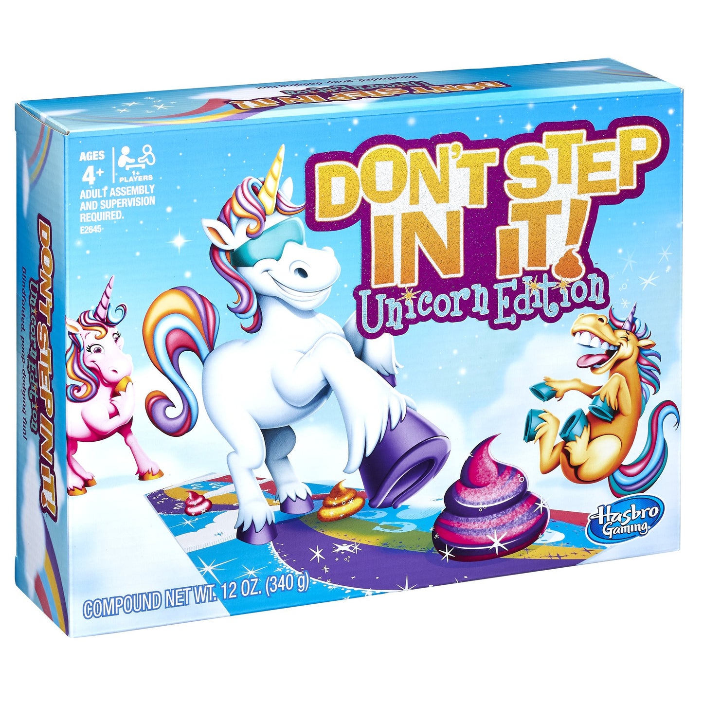 Hasbro Gaming Don’t Step in It Game, Unicorn Edition (Amazon Exclusive), 4 Years & up