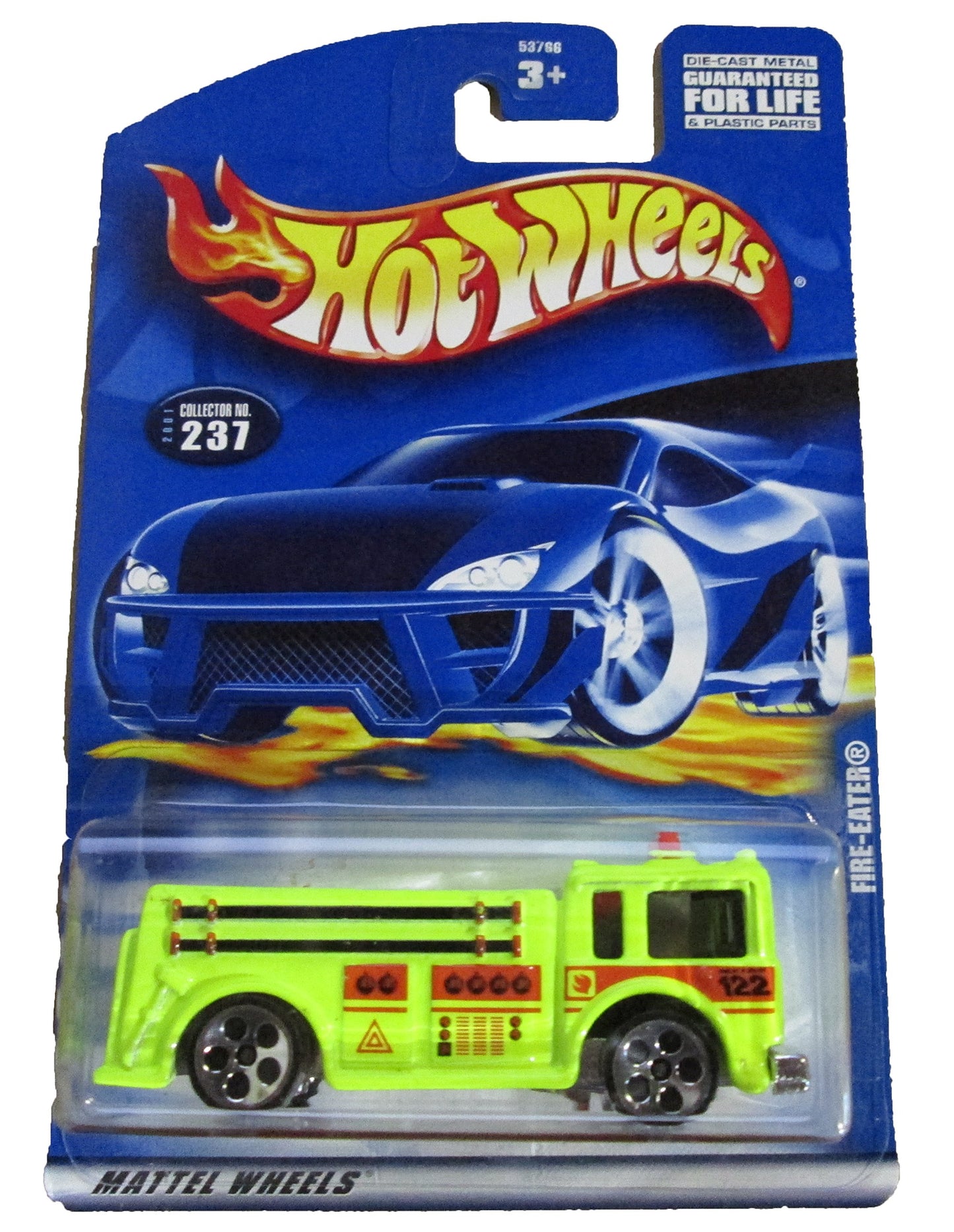 Hot Wheels 2001 Fire-Eater Collectible Collector Car #237 1:64 Scale Collectible Die Cast Car
