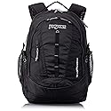JanSport Odyssey Laptop Backpack for 15” Computer or 3L Hydration System, Black - Large Bag Adults with Tuck-Away Hip Belt, 2 Main Compartments - Premium College Essentials