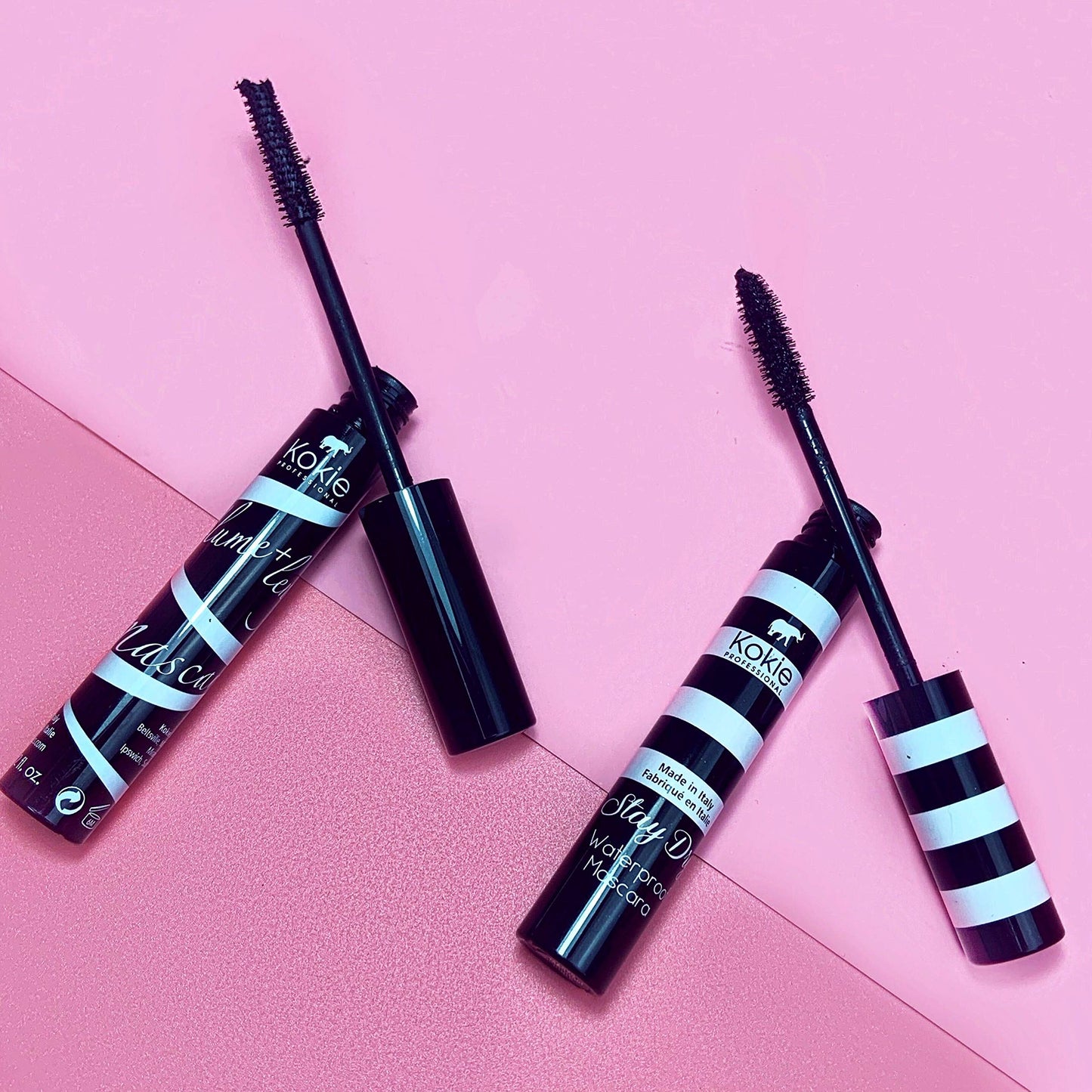 Kokie Cosmetics Stay Dry Waterproof Mascara, Waterproof Black, 0.32 Ounce