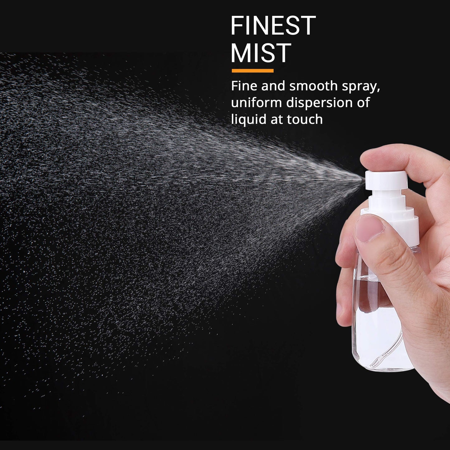 RELANOR Pack 2 Small Spray Bottle Travel Size 2oz/60ml - Fine Mist Mini Empty Spray Bottles - Leak Proof - for Toners, Face & Hair Mist Beauty and Personal Care RELANOR