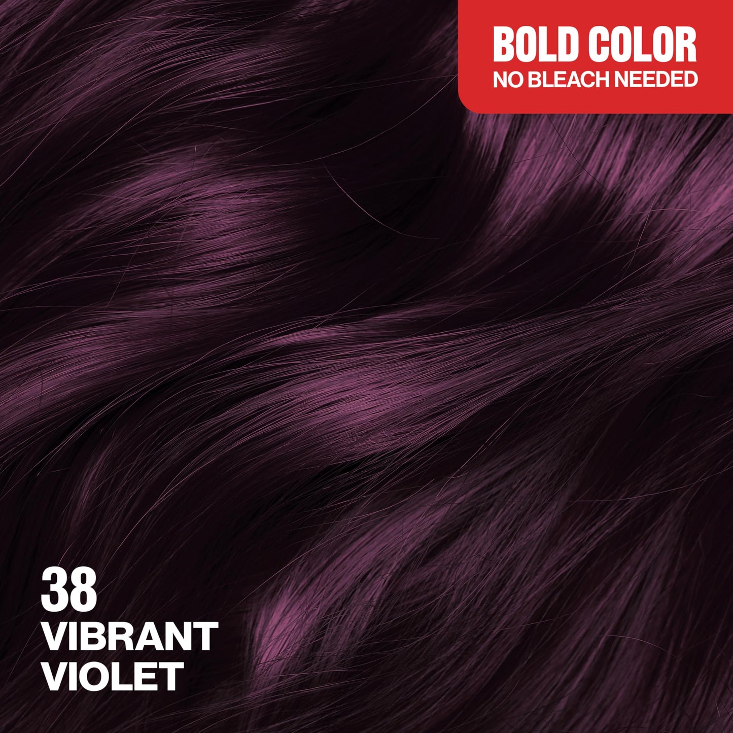 Revlon ColorSilk Permanent Hair Color with Bond Repair Complex, 38 Vibrant Violet, 3 pack