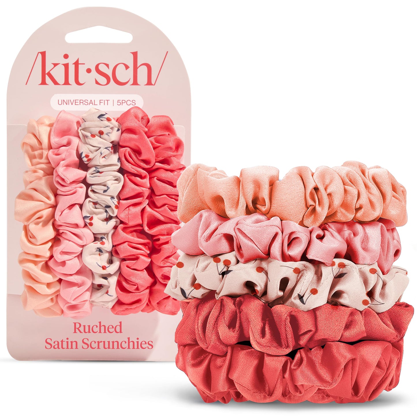 Harry Potter x Kitsch Satin Scrunchies - Softer Than Silk, Damage Free Hair Ties for Girls and Women, Featuring All House Crests- Hair Accessories Beauty and Personal Care Kitsch Default Title