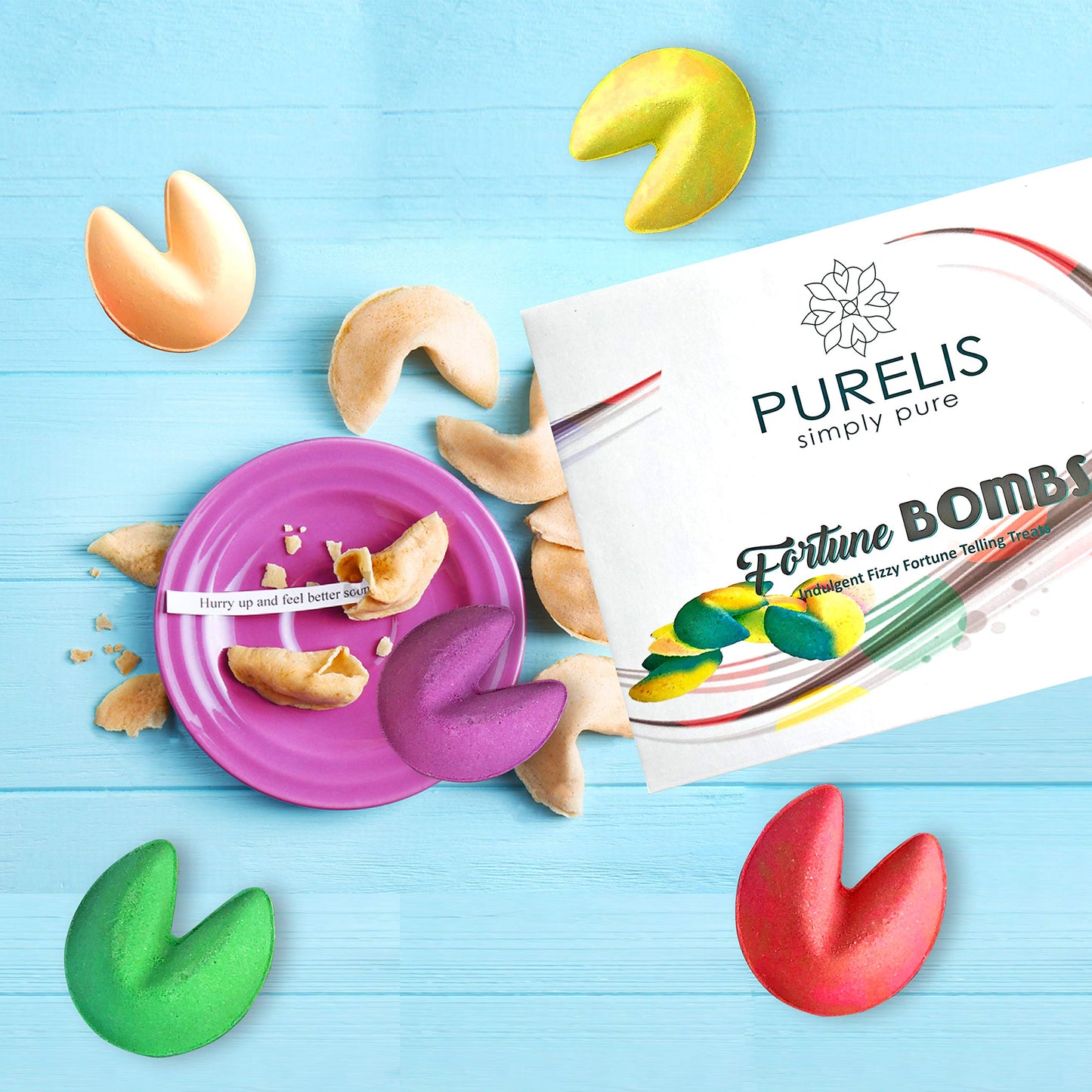 Bath Bombs Gift Set for Women -24 Fortune Telling Soothing Bath Bombs & Shower Steamers! Best Bulk Party Favor for Adults! Organic Bath Bombs…