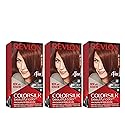 Revlon Permanent Hair Color, Permanent Hair Dye, Colorsilk with 100% Gray Coverage, Ammonia-Free, Keratin and Amino Acids, 31 Dark Auburn, 4.4 Oz