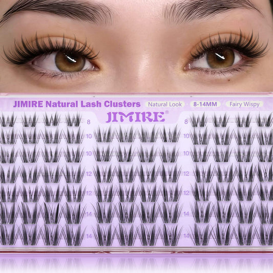 Wispy Lash Clusters Natural Look Bunny Lashes Clusters 8-10-12-14MM Manga Cluster Eyelash Extensions Short Eyelash Clusters Soft Pestañas Postizas Beauty and Personal Care JIMIRE Default Title