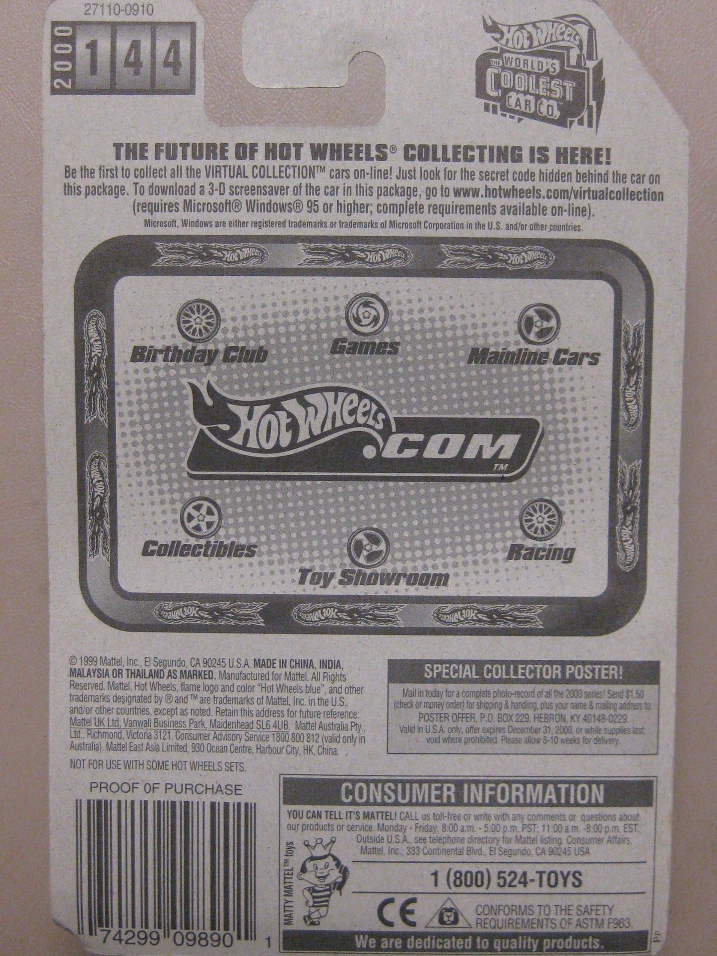 Hot Wheels 2000 Virtual Collection #144 Ice Cream Truck