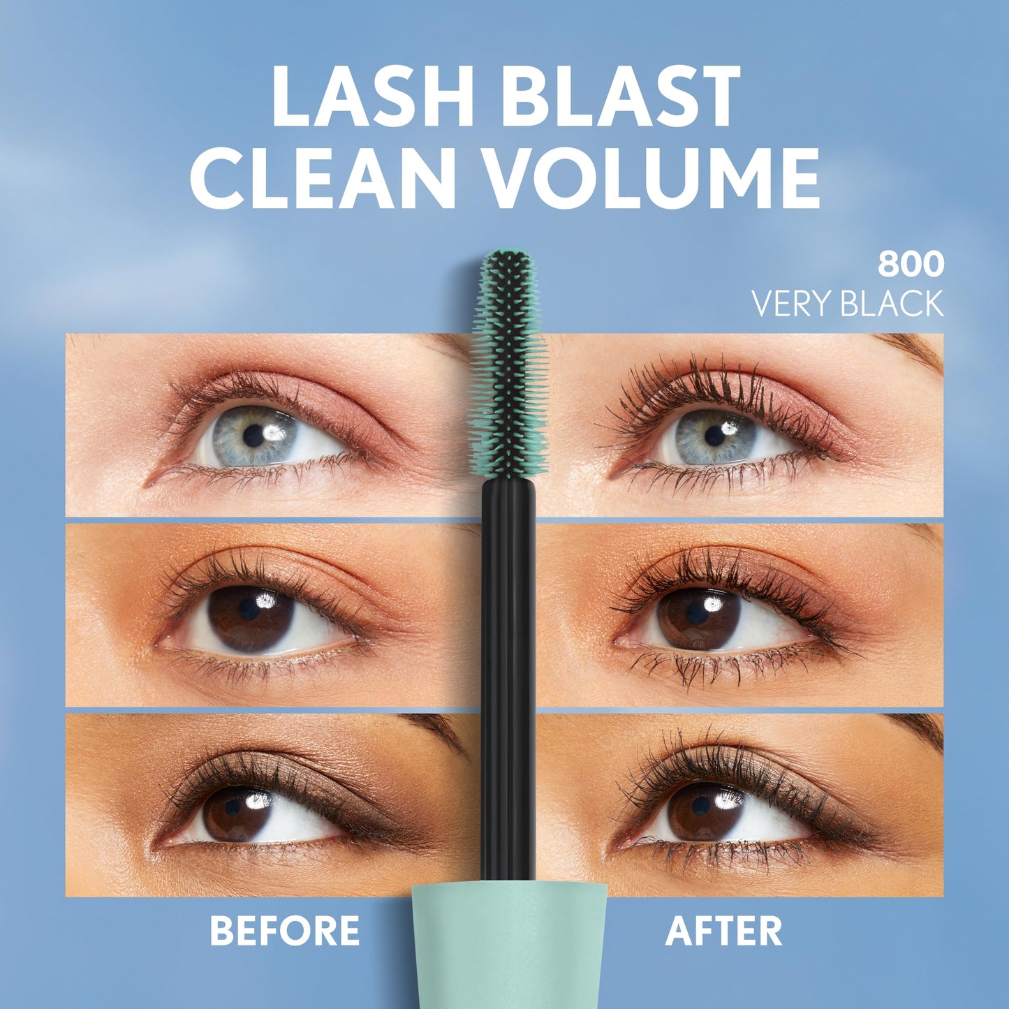 COVERGIRL Lash Blast Clean Waterproof Mascara, Very Black, Shelf Pack of 3 Beauty and Personal Care COVERGIRL