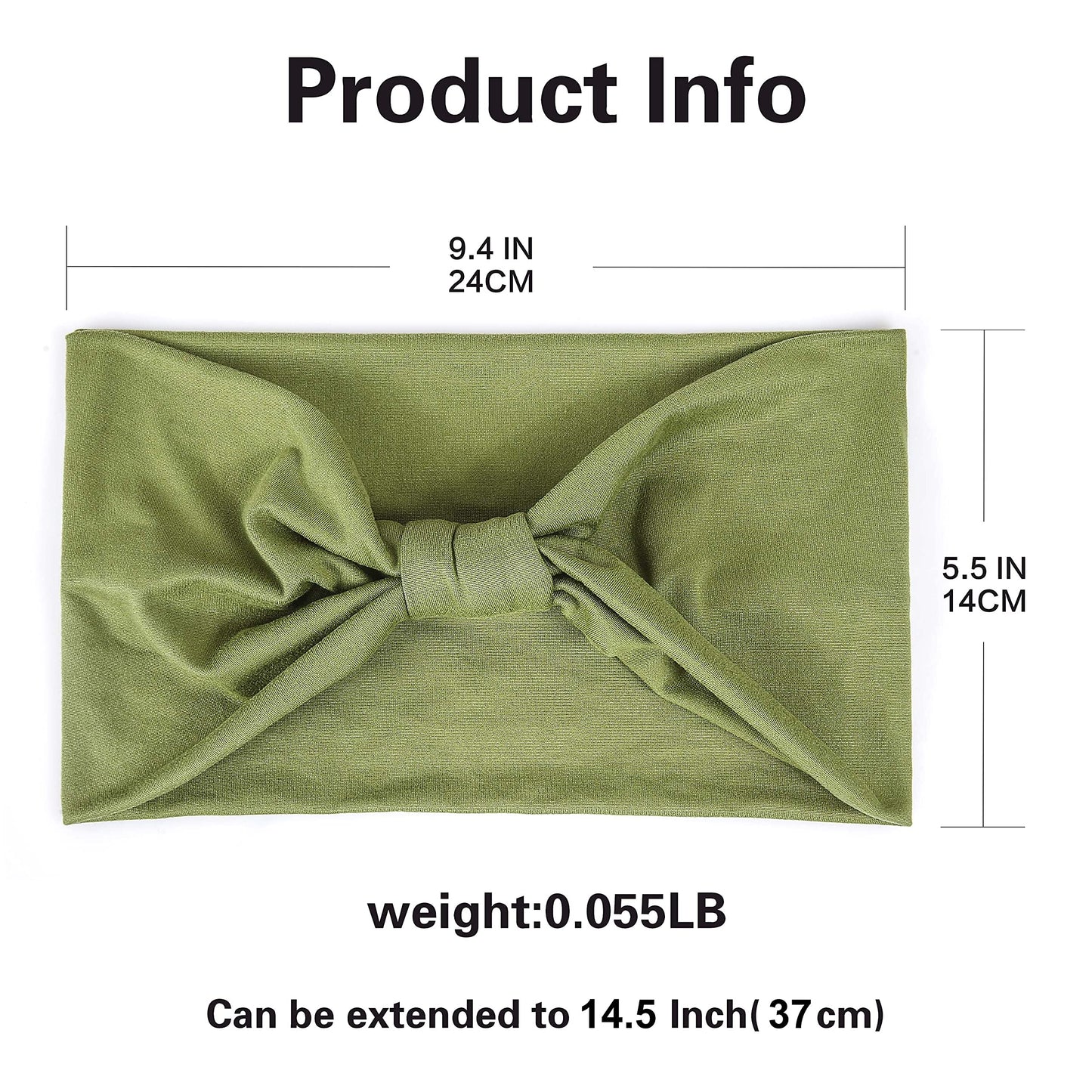 GiLi 6 Pack Wide Headbands for Women Non Slip Soft Elastic Hair Bands Yoga Running Sports Workout Gym Head Wraps, Knotted Cotton Cloth African Turbans Beauty and Personal Care GiLi