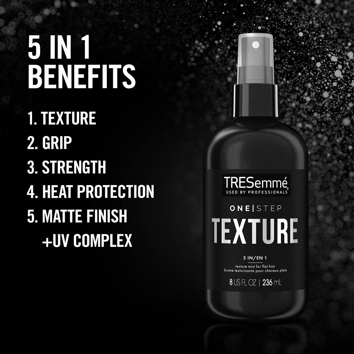 TRESemmé One Step 5-in-1 Hair Mist For Flat Hair Texture Mist Hair Care for Grip and Texture 8 oz