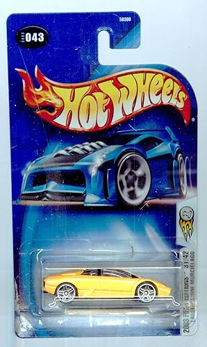 Hot Wheels 2003-043 First Editions Yellow Lamborghini Murcielago 1:64 Scale