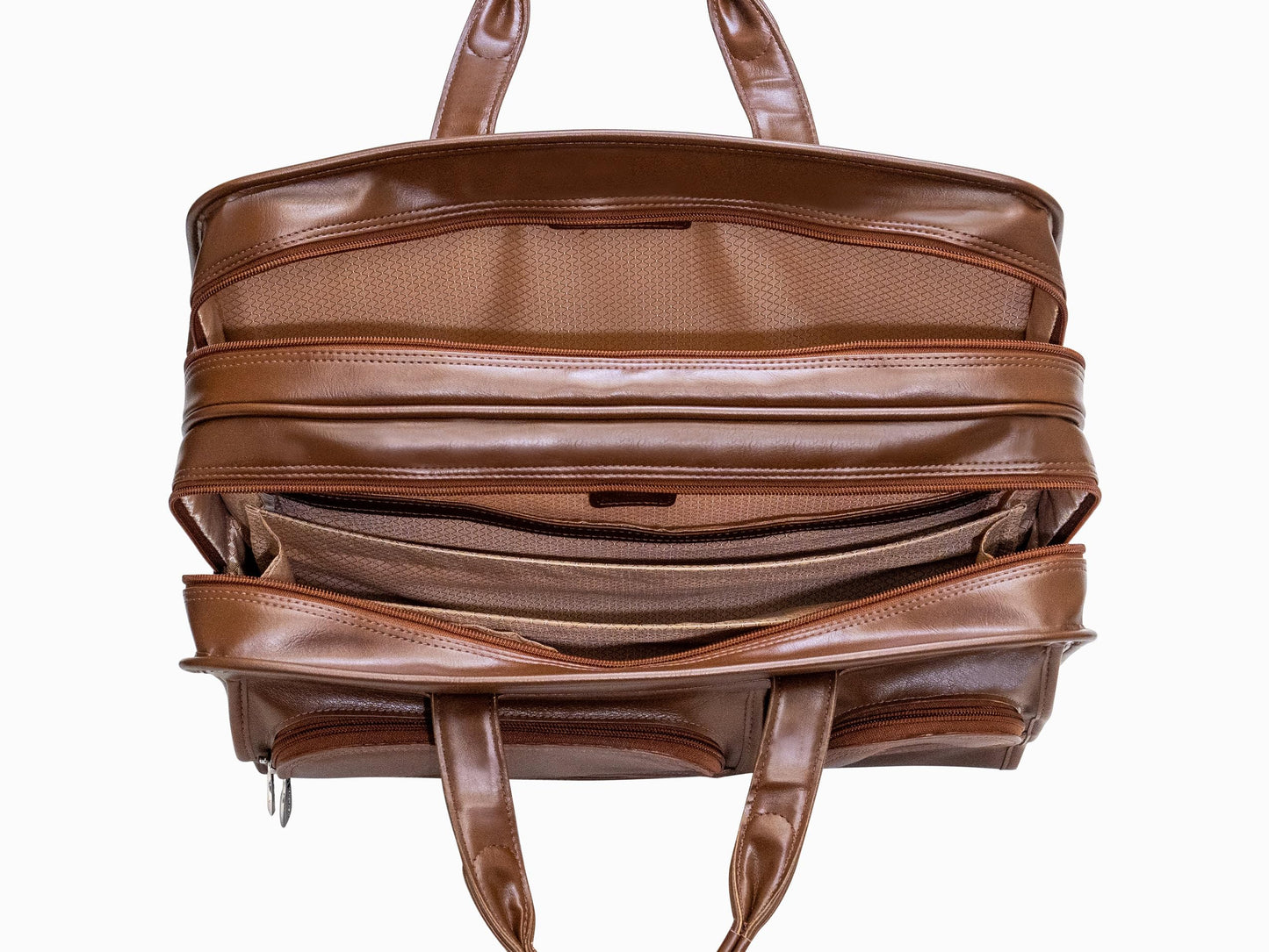 McKleinUSA CLINTON, 17" Leather Patented Detachable -Wheeled Laptop Briefcase