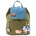 Stephen Joseph Unisex Toddler Back to School, Quilted Backpack, One Size, Farm