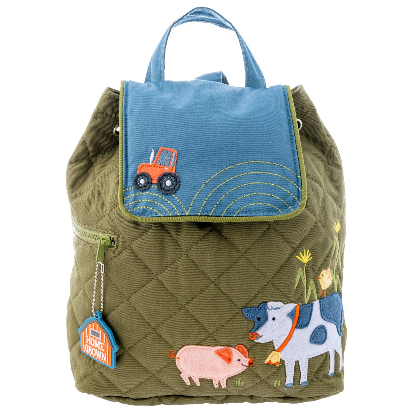 Stephen Joseph Unisex Toddler Back to School, Quilted Backpack, One Size, Farm