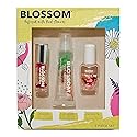 Blossom Scented Roll on Lip Gloss, Moisturizing Lip Gloss Tubes, Hydrating & Strengthening Scented Cuticle Oil with Real Flowers, 0.55 fl oz./19.4mL