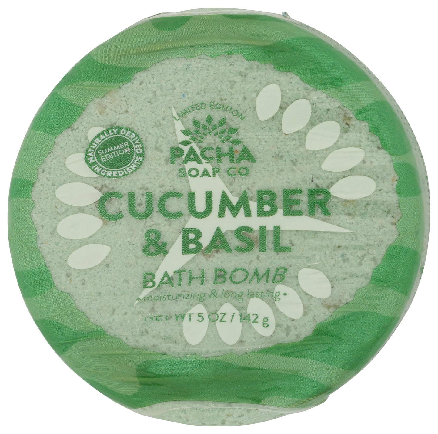 PACHA SOAP Cucumber & Basil Froth Bomb, 5 OZ
