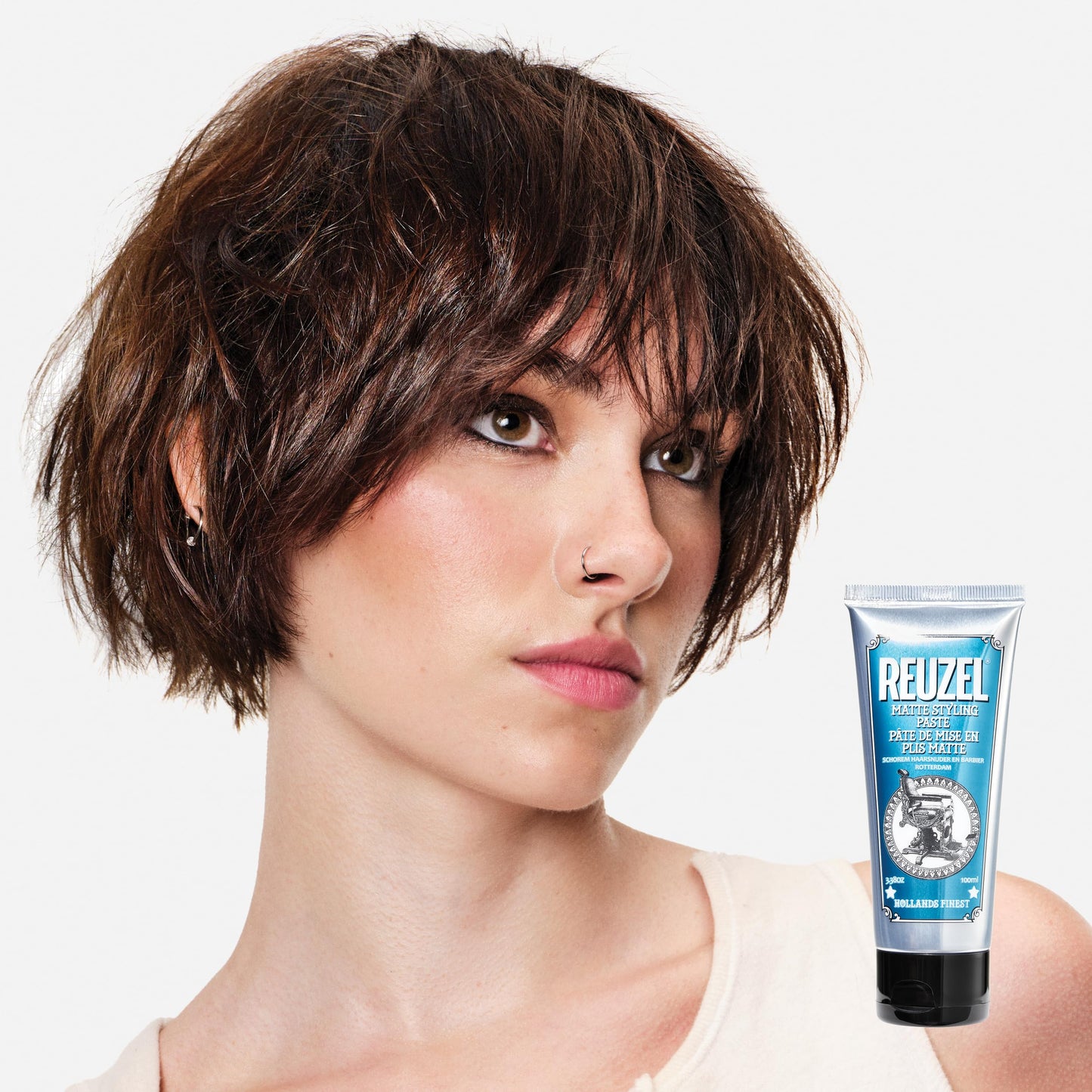 REUZEL Grooming Cream, Pilable Natural Light Hold, Adds Texture and Definition, Moisturizing, Weightless, Easy To Wash Out, Water Based Formula