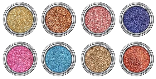 Concrete Minerals Natural Glitter Eyeshadow, Iridescent Shine and High Pigmentation, 100% Vegan and Cruelty Free, 2.4 Grams Loose Mineral Powder
