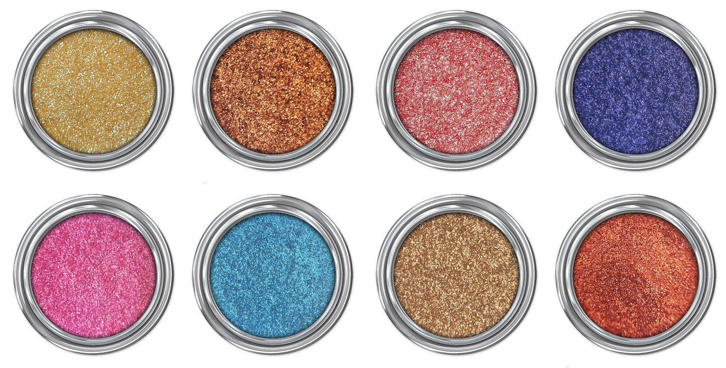 Concrete Minerals Natural Glitter Eyeshadow, Iridescent Shine and High Pigmentation, 100% Vegan and Cruelty Free, 2.4 Grams Loose Mineral Powder