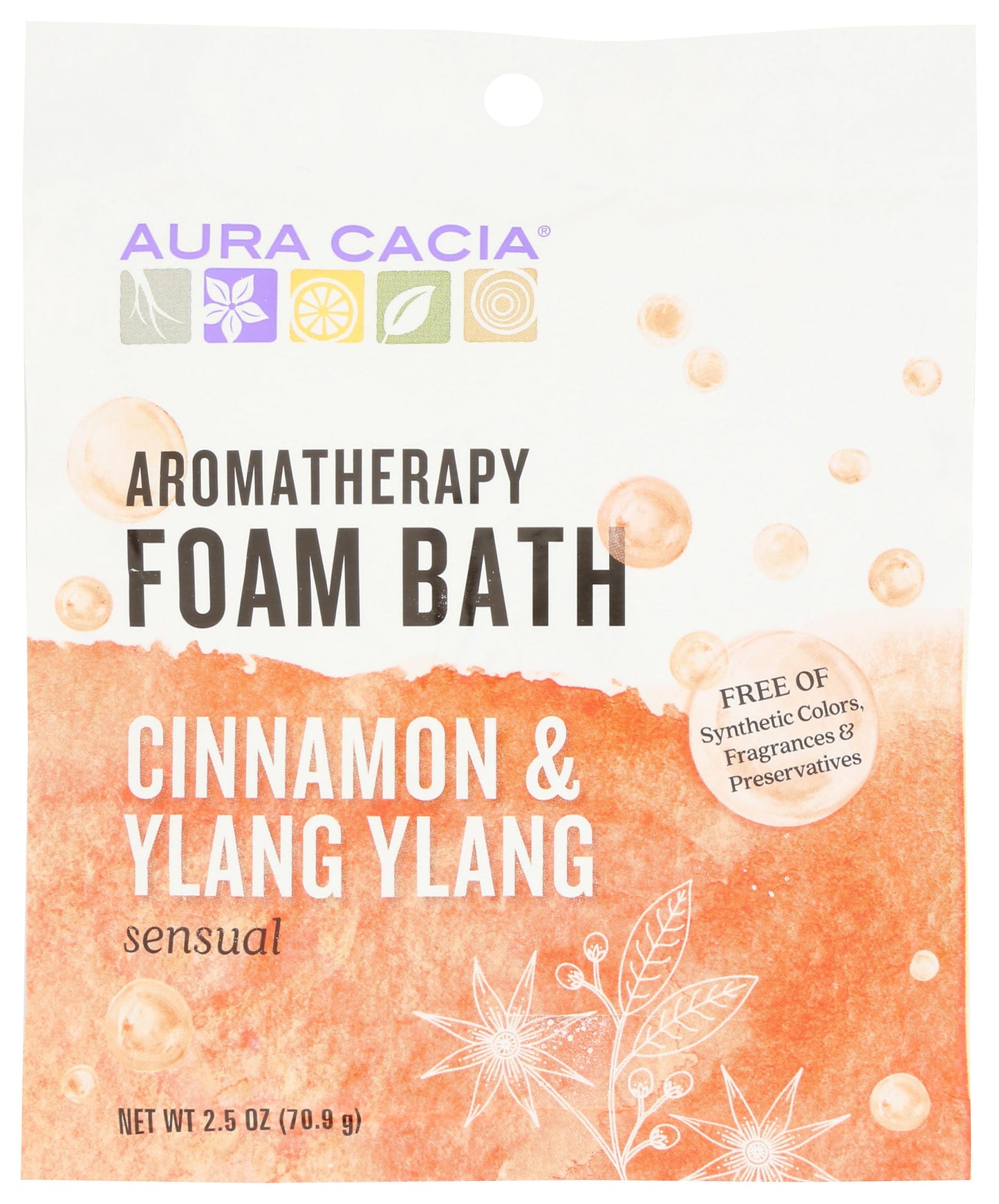 Aura Cacia, Foam Bath Cinnamon Ylang Ylang, 2.5 Ounce Beauty and Personal Care Aura Cacia
