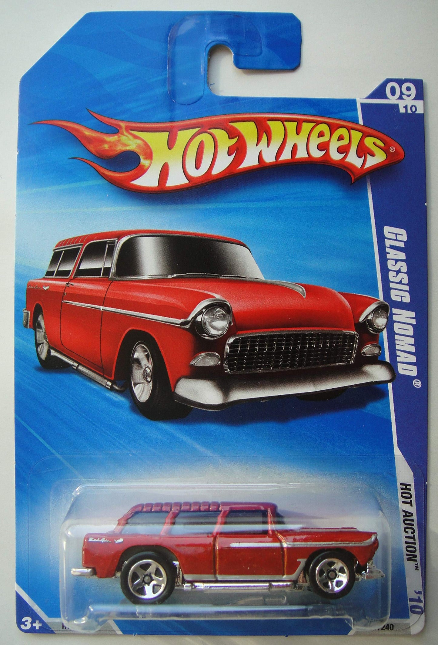 Hot Wheels 2010 HOT Auction 9/10, RED Classic Nomad 167/240